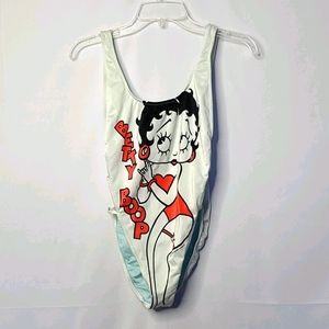 Betty Boop Backflips one piece bathing swim suit M